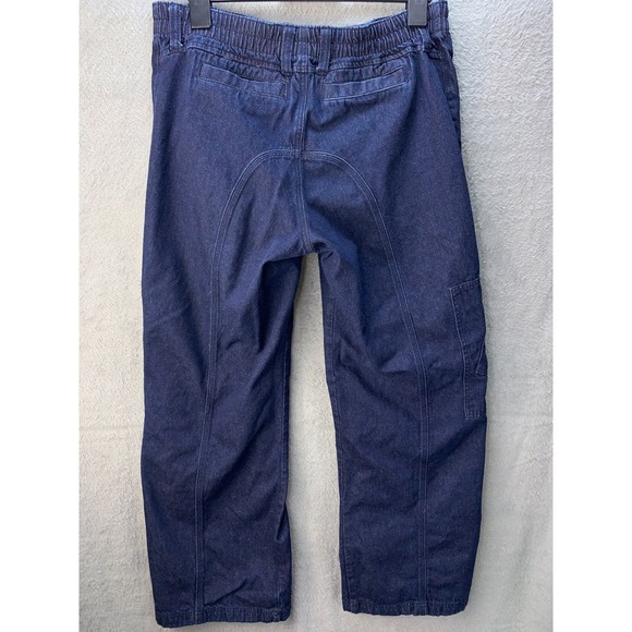 BDG Urban Outfitters Y2K Cargo Jeans Dark Wash Denim Size 32 Relaxed Baggy Fit - Picture 3 of 10